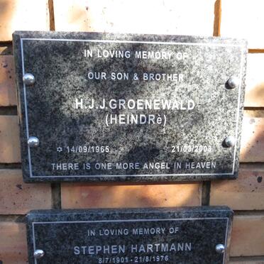 GROENEWALD H.J.J. 1965-2003