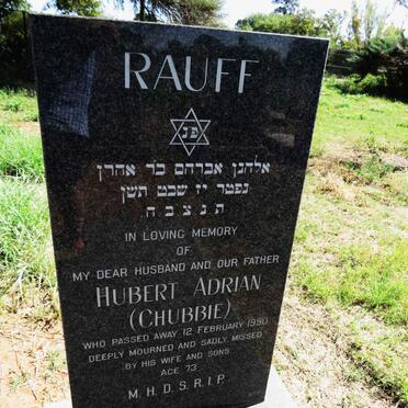 RAUFF Hubert Adrian -1990