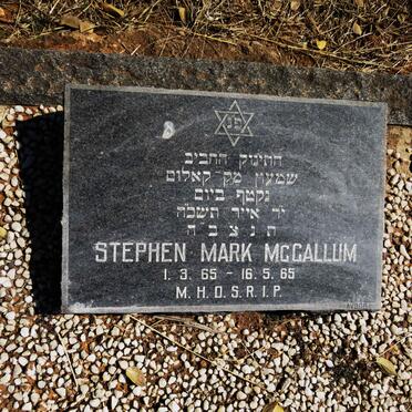 MCCALLUM Stephen Mark 1965-1965