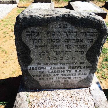 HOFFLAND Joseph Jacob -1924