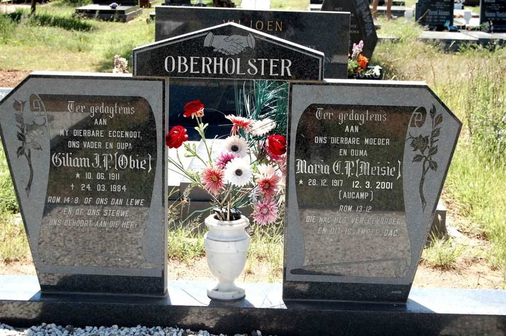 OBERHOLSTER Giliam J.P. 1911-1984 & Maria A.P. AUCAMP 1917-2001
