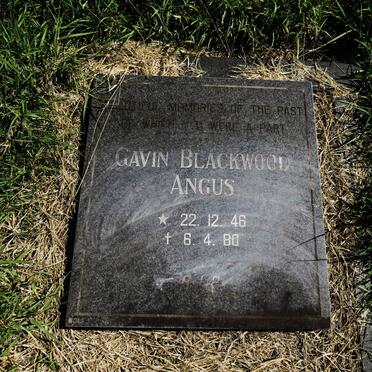 ANGUS Gavin Blackwood 1946-1980