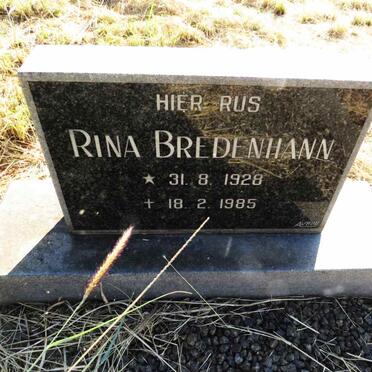 BREDENHANN Rina 1928-1985