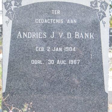 BANK Andries J., v.d. 1904-1967