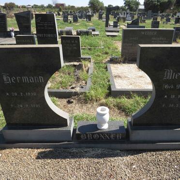 BRONNER Hermann 1930-1981 & Miemie VISSER 1936-1991