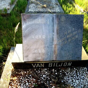 BILJON Stephanus J., van 1910-1973