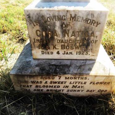 BOSWELL Cora Natila -1923
