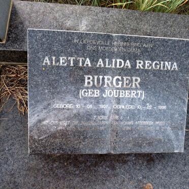 BURGER Willem Jacobus 1910-1998 & Aletta Alida Regina JOUBERT 1907-1996_3