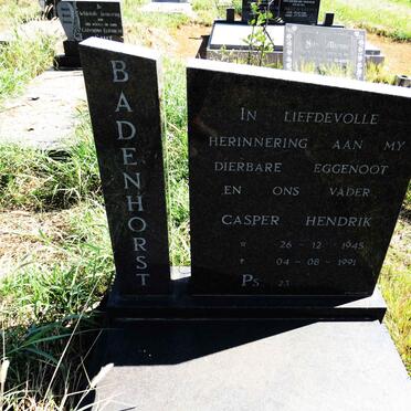 BADENHORST Casper Hendrik 1945-1991