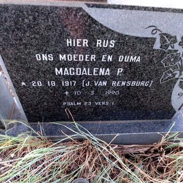 BRONNER Michael D. 1907-1997 & Magdalena P., J.  VAN RENSBURG 1917-1990_3