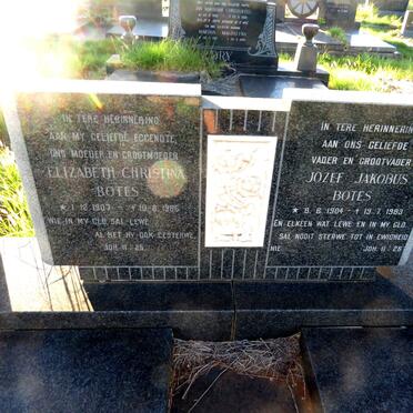BOTES Jozef Jakobus 1904-1983 & Elizabeth Christina 1907-1966