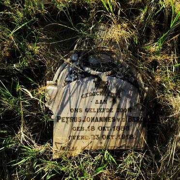 BERG Petrus Johannes, v.d. 1888-1918