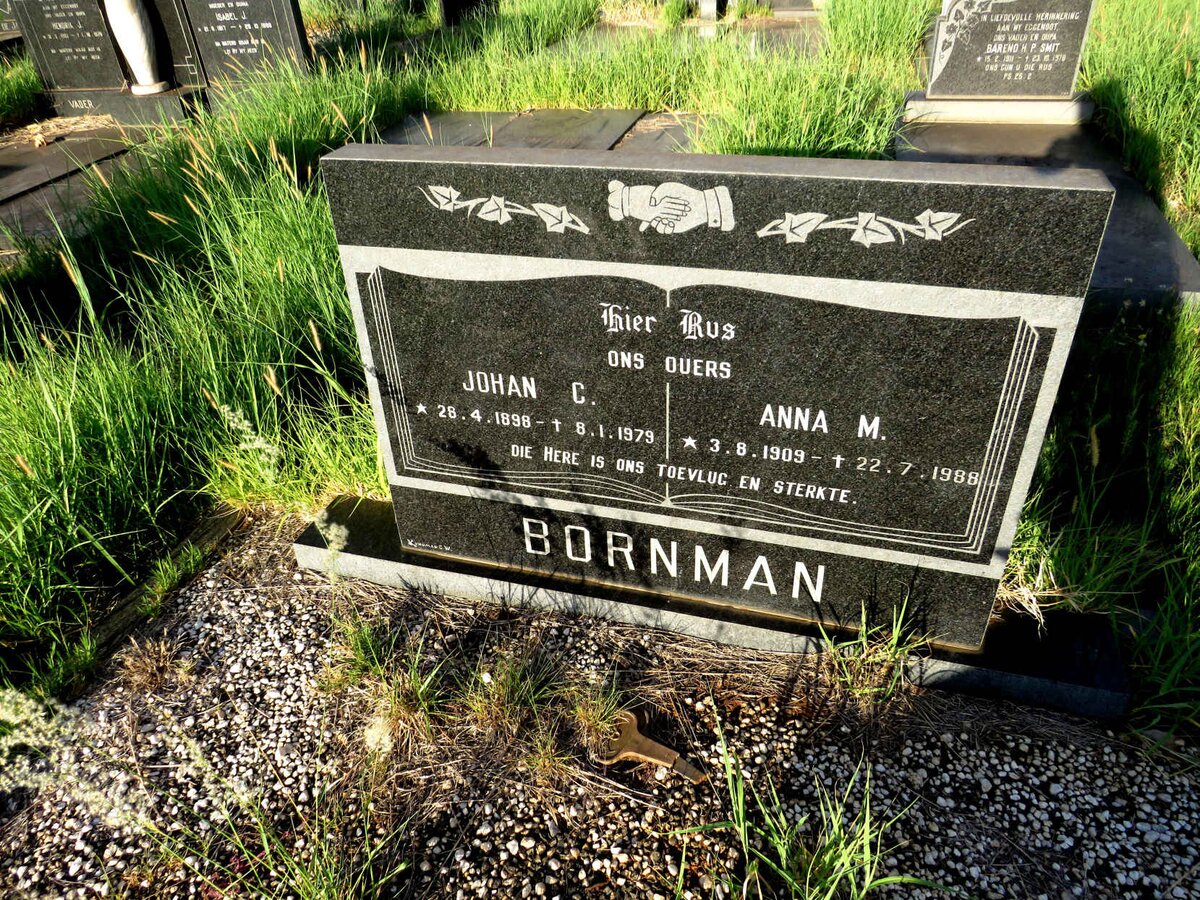 BORNMAN Johan C. 1898-1979 & Anna M. 1909-1988