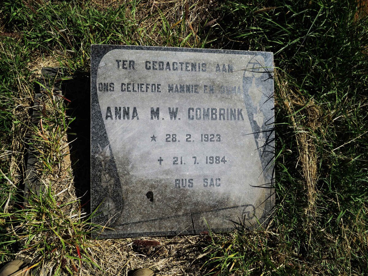 COMBRINK Anna M.W. 1923-1984