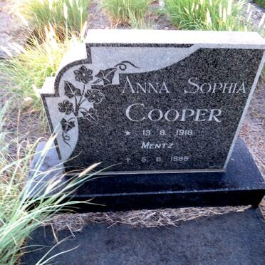 COOPER Anna Sophia nee MENTZ 1918-1986