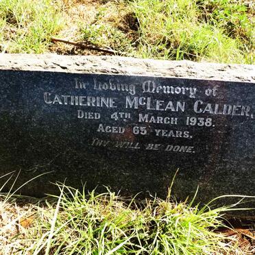 CALDER Catherine McLean -1838
