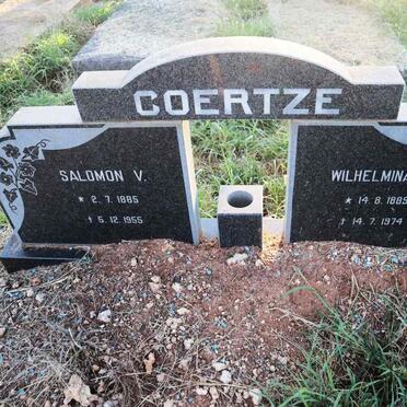 COERTZE Salomon V. 1885-1955 & Wilhelmina G. 1889-1974