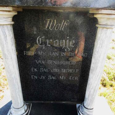CRONJE Wolf 