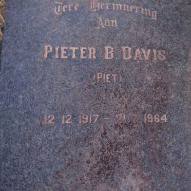 DAVIS Pieter B. 1917-1964