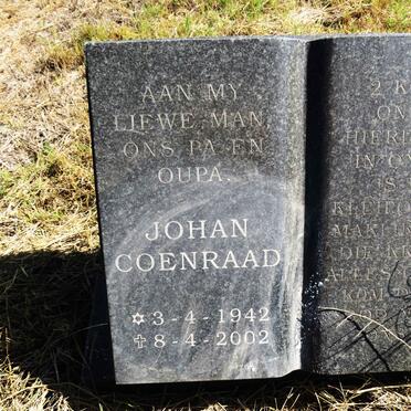 DORMEHL Johan Coenraad 1942-2002 & Huibrecht Maria Elizabeth 1945-_2