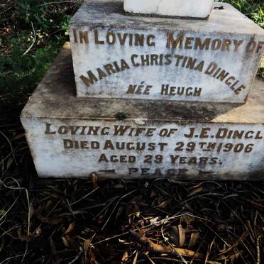 DINGLE Maria Christina nee HEUGH -1906
