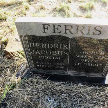 FERRIS Hendrik Jacobus 1909-1948 