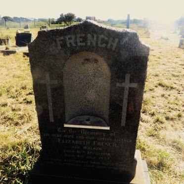 FRENCH Elizabeth nee WALKER 1918-1957