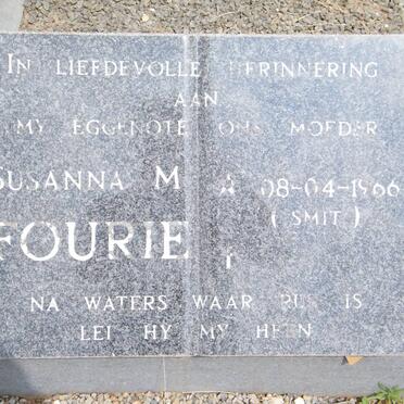FOURIE Susanna M. nee SMIT 1966-