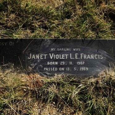 FRANCIS Robert Richard 1914-1979 & Janet Violet L.E. 1907-1969_2