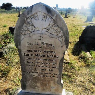GEARD Edith Maud nee GREGOROWSKI  1871-1940