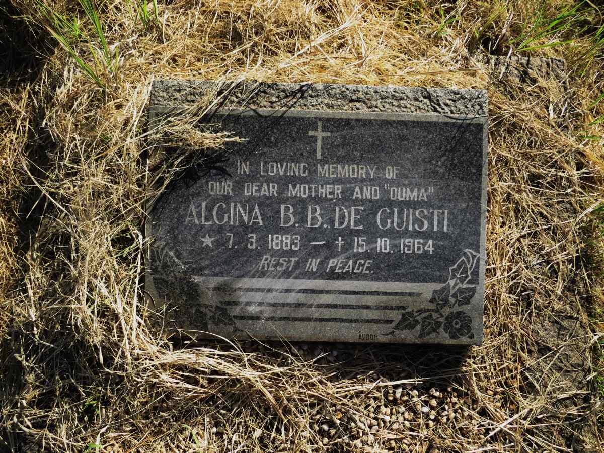 GUISTI Algina B.B., de 1883-1964