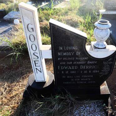 GOOSEN Edward Derric 1961-1994