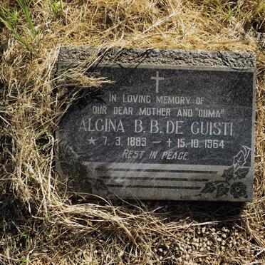 GUISTI Algina B.B., de 1883-1964