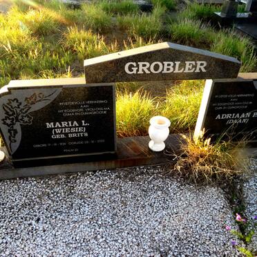 GROBLER Adriaan P.S. 1918-2010 & Maria L. BRITS 1924-2000_1