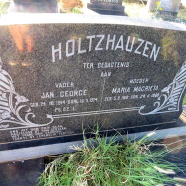 HOLTZHAUZEN Jan George 1914-1974 & Maria Magrieta 1918-1980