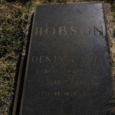 HOBSON Denis Carey -1970