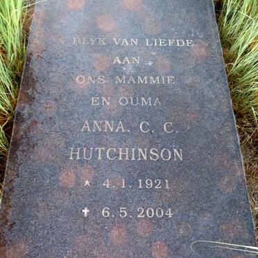 HUTCHINSON Anna C.C.1921-2004