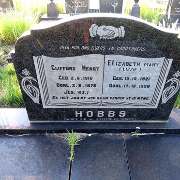 HOBBS Clifford Henry 1916-1975 & Elizabeth Mary 1921-1998