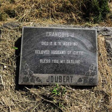 JOUBERT Francois J. -1971