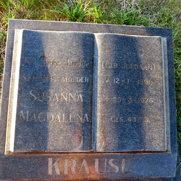 KRAUSE Susanna Magdalena 1890-1976