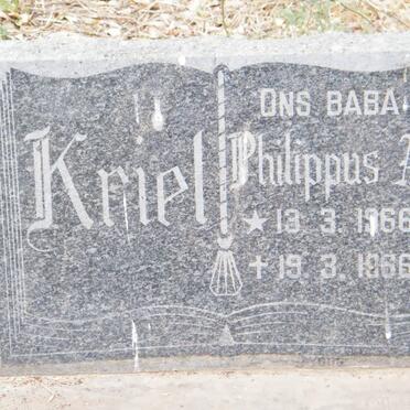KRIEL Philippus A. 1966-1966