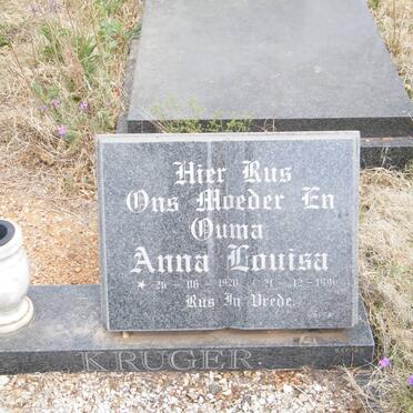 KRUGER Anna Louisa 1920-1990