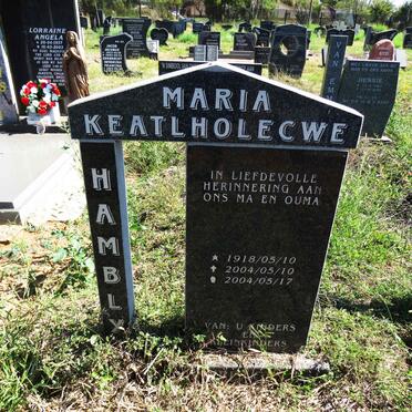 KEATLHOLECWE Maria 1918-2004
