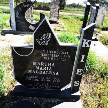 KIES Martha Maria Magdalena 1933-2016