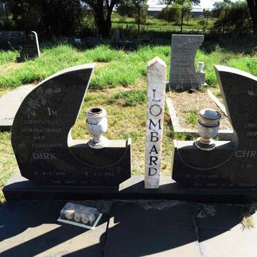 LOMBARD Dirk 1929-1993 & Christina DU TOIT 1939- 