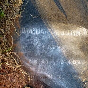 LINDE Cornelia E., v.d. nee FOURIE 1904-1978
