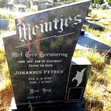 MEINTJES Johannes Petrus 1898-1967