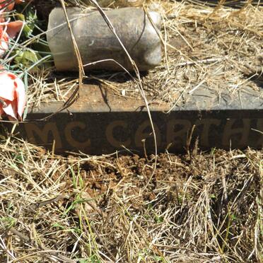 MCCARTHY Robert 1957-2001 & Marjorie 1961- _2