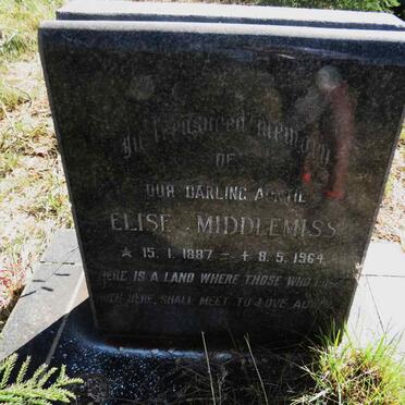 MIDDLEMISS Elise 1887-1964