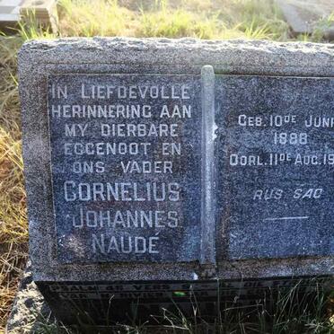 NAUDE Cornelius Johannes 1888-1951
